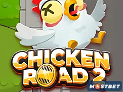 Mostbet tətbiqində Chicken Road 2 sürətli oyunu