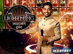 Mostbet live-kazinosunda Lightning Roulette